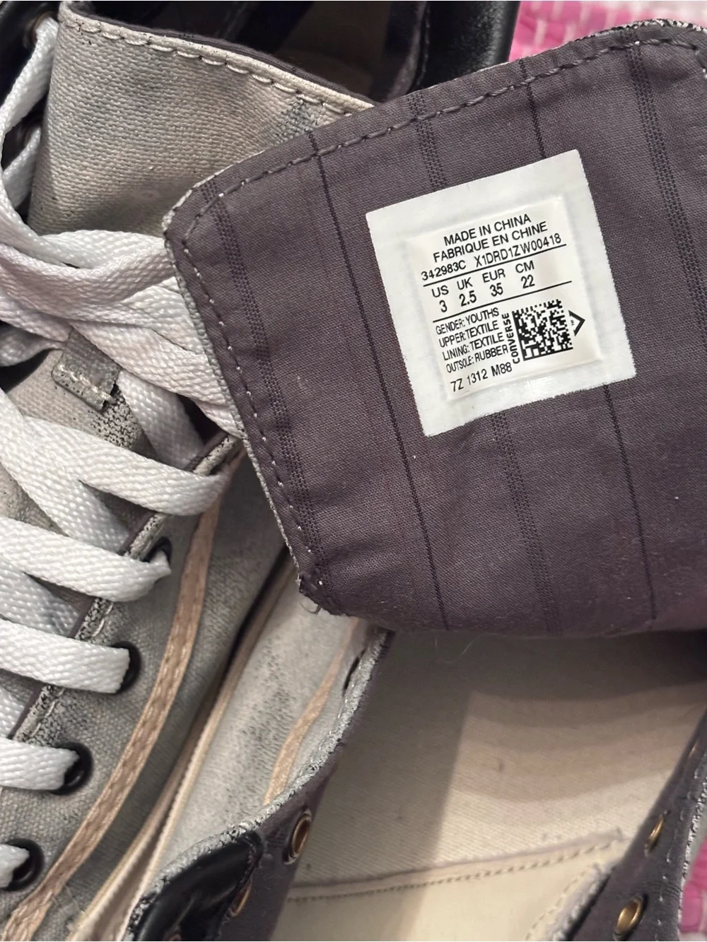 Converse X John Varvatos High-Top Sneakers with stylish zipper detail.